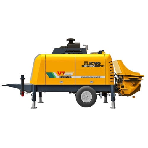 Прицепной бетононасос HBT9018Vдля строительствадизельный