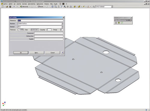 Программное обеспечение для проектирования Lantek Flex3d Inventor ® для листового металла3D2D