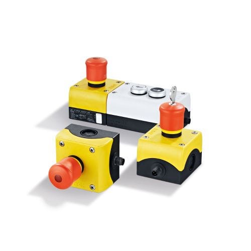 Грибовидный кнопочный переключатель AC01x, серия E7007Sаварийная остановкадля суровых условийс подсветкой