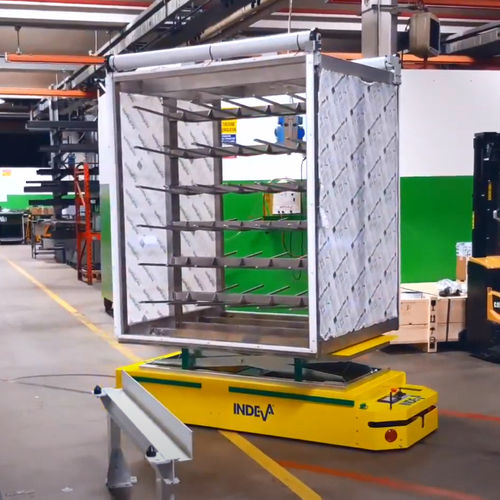 Обращение с AGV с электромагнитным управлением