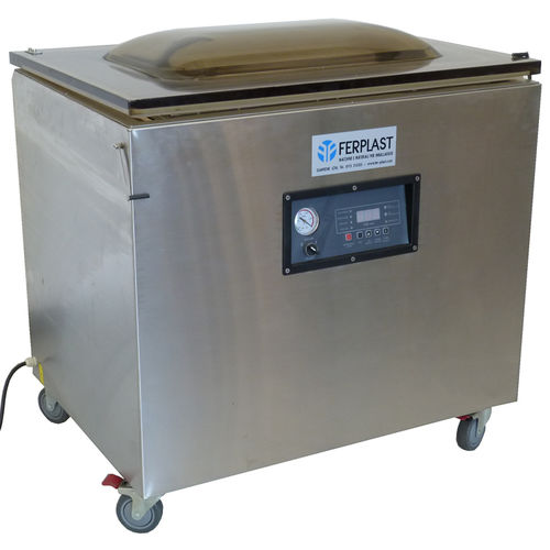 Полуавтоматическая упаковочная машина ДЗ 900-2Лвакуумного типа, горизонтальная.