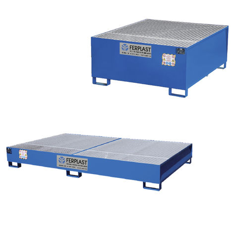 IBC container containment bund FPB826S,FPB8070Csteelpainted steelwith galvanized grid