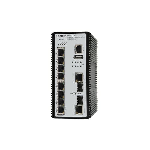 Управляемый коммутатор Ethernet серии IPGS-3208C10 портовгигабитная DIN-рейка