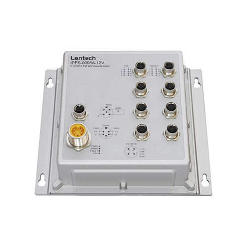 Неуправляемый Ethernet-коммутатор серии IPES-0008A8 портовбеспроводной на DIN-рейке