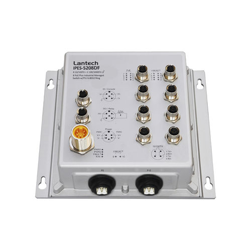 Управляемый Ethernet-коммутатор серии IPES-5208DF10 портовгигабитная DIN-рейка