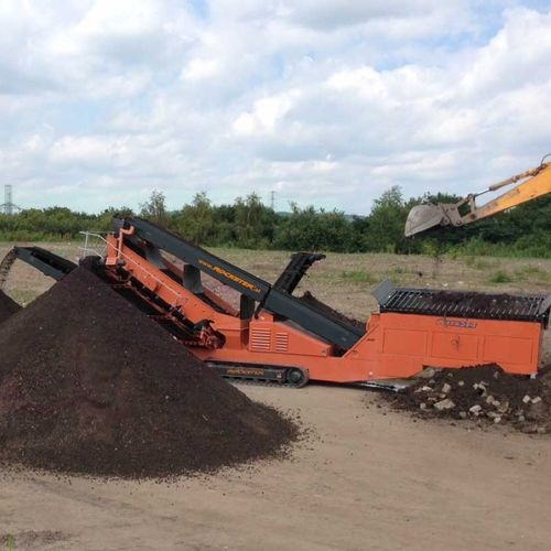 Просеиватель для вторичной переработки RDS514/RTS514строительныймобильныйдля сыпучих материалов