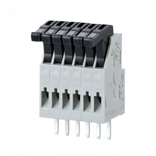 Клеммная колодка для печатной платы ST021xxHDNN AST021подпружиненная клеткасерый