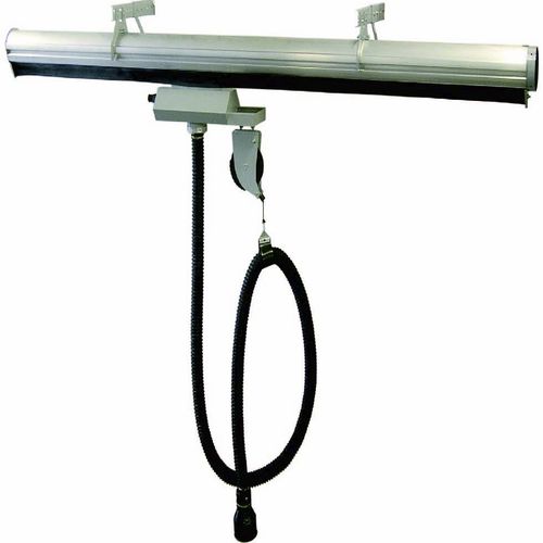 Система вытяжки выхлопных газов ECдля мастерскихгаражна направляющей