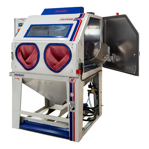 Ручной пескоструйный шкаф серии Euroblast Exвсасывающийс поворотным столом и вращающимся барабаном