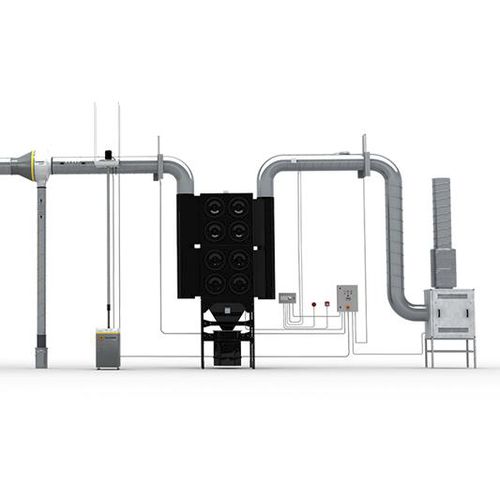 Мобильный сварочный аппарат с несколькими вытяжными рукавами