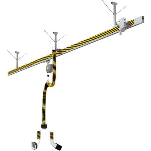 Система вытяжки выхлопных газов для мастерской SBTдля гаражана направляющей