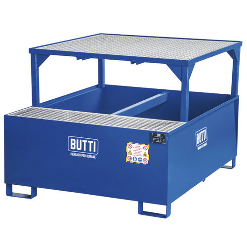 Обваловка контейнера IBC 826CTQстальс оцинкованной решеткой