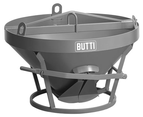 Conical concrete skip 201S, 201SF, 202S, 202SF, 203S, 203SFbottom-openingfor forklift trucks