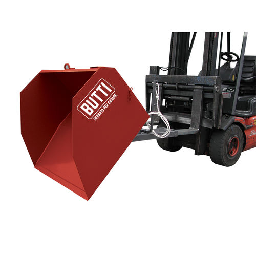 Ковш подметально-уборочный 310с высокой самосваломдля вилочных погрузчиков