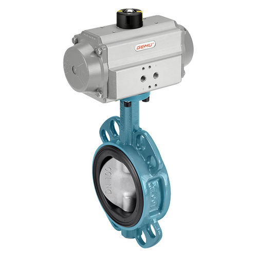 Клапан-бабочка R481пневматическийрегулирующий пластинчатый