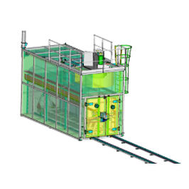 Туннельная печь электрическаядля композитов