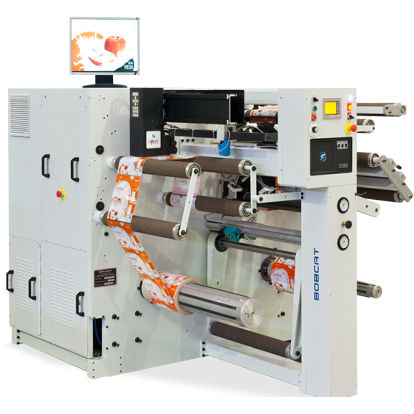Film rewinder-winder Bobcat BRMpaperautomaticfor packaging