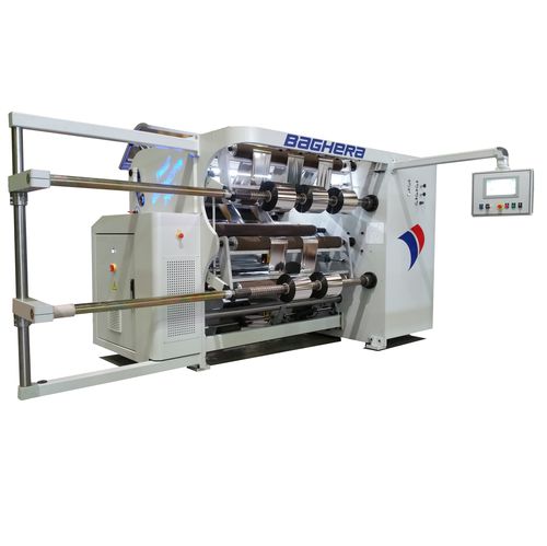Бобинорезательная машина для перемотки пластиковой пленки Bagheraдля алюминиевой фольгикомпактнаядля текстильной промышленности