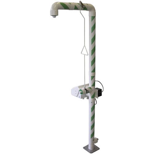 Душ напольный MB 250/50 - 20со станцией для промывки глаз и лицадля наружного применения