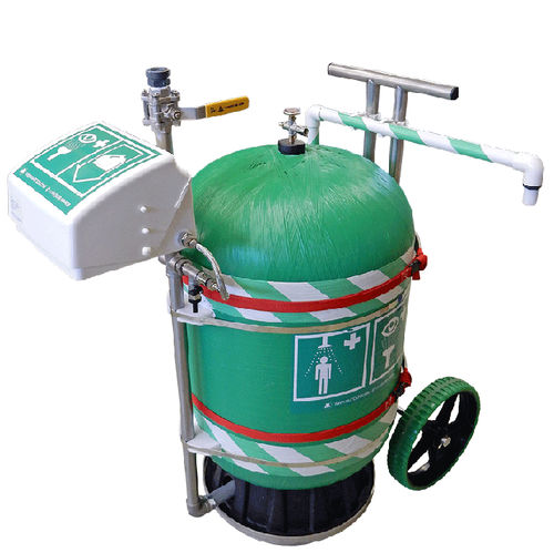 Мобильный душ MBK 29 со станцией для промывания глаз и лица