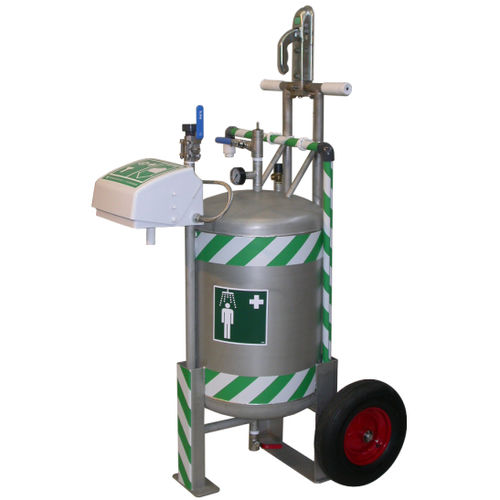 Мобильный душ серии MB 28со станцией для промывания глаз и лицадля помещения
