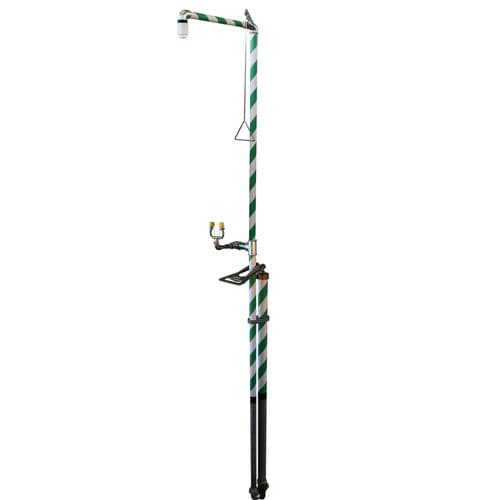 Душ напольный серии MB 310/20со станцией для промывки глаз и лицадля наружного применения