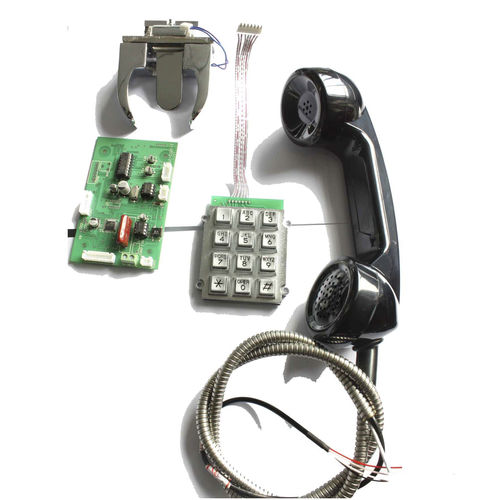 Комплект водонепроницаемой телефонной трубки1, антивандальный, бронированный, для тяжелых условий эксплуатации