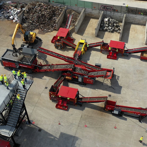 Установка переработки металла для технологических линий