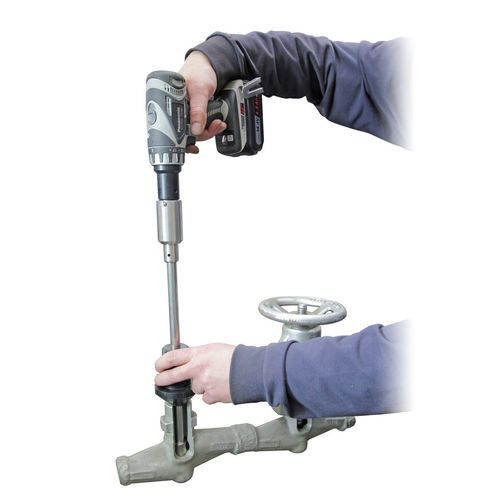 Pneumatic lapping machine POLIR F6portablefor valve balls