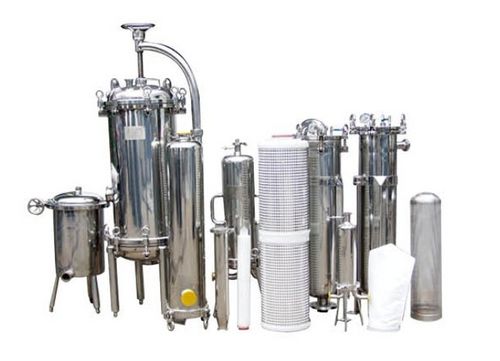 Cartridge filter housing for liquidsstainless steel