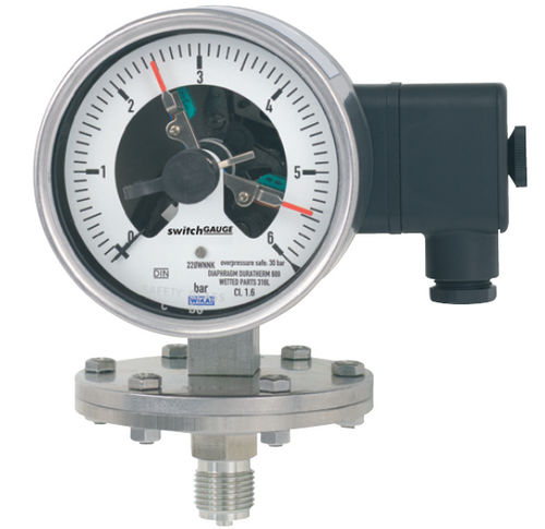 Аналоговый манометр ПГС43.100, ПГС43.160 с резьбой, нержавеющая стальдиафрагма