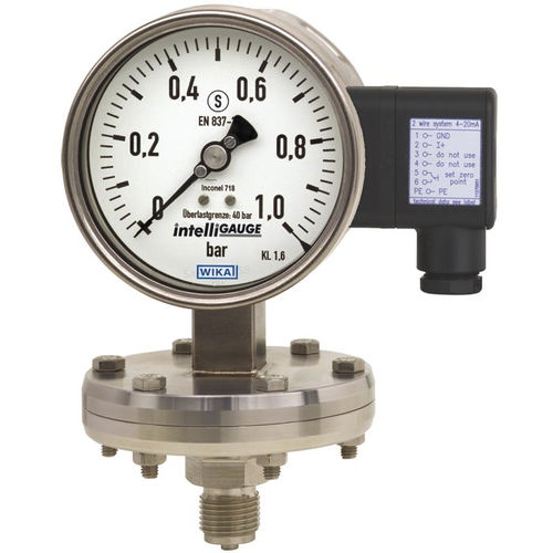 Манометр аналоговый ПГТ43ХП.100, ПГТ43ХП.160 с резьбой, нержавеющая стальдиафрагма