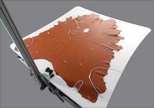 Система сканирования кожаных шкур Scan Expert Статический стол для контроля качества