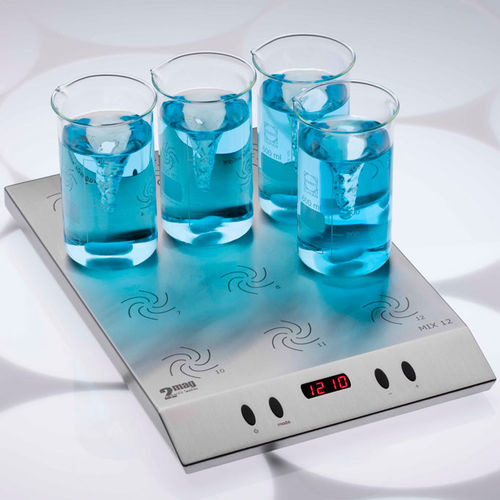 Магнитная лабораторная мешалка MIX 12 XLцифроваядля медицинского применениядля стаканов