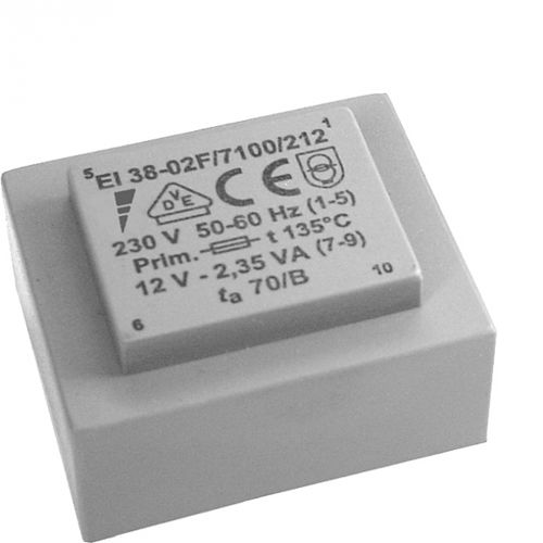 Силовой трансформатор EI 38, инкапсулированный, безопасность печатных плат