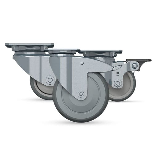 Поворотный ролик серии AGILAопорная плитамоноблочныйдвойной