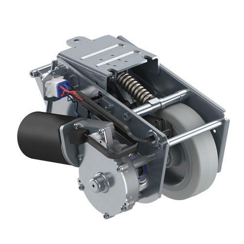 Опорная плита с фиксированным роликом и электроприводом, моторизованная