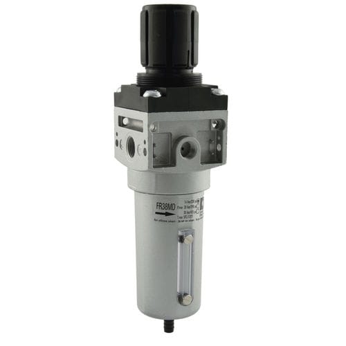 Фильтр-регулятор сжатого воздуха FR12MD, FR38MDкартриджпластикалюминий