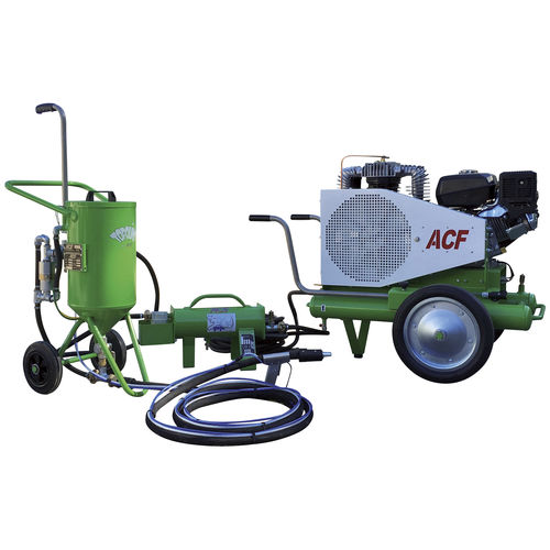 Ручной пескоструйный аппарат низкого давления Maxi Topolino 18pressuremobile