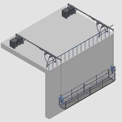 Рабочая платформа подвеснаядля стройкиэлектрическая