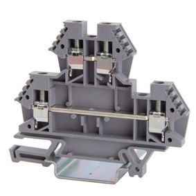 Клеммная колодка для монтажа на DIN-рейку серии 43550 винтовое соединение проходное