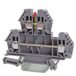 Клеммная колодка для монтажа на DIN-рейку 43549винтовые зажимысо светодиодом