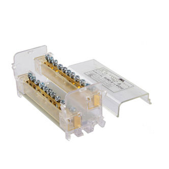 Клеммная колодка для монтажа на DIN-рейку 41212винтовые соединениябиполярные