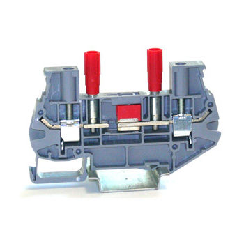 Клеммная колодка 43TV600, монтируемая на DIN-рейку, винтовое соединение, проверка и отсоединение