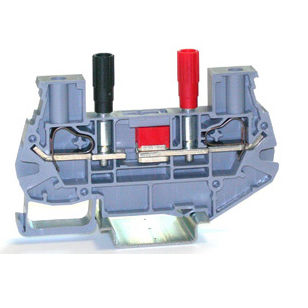 Клеммная колодка 42TA600, монтируемая на DIN-рейку, винтовое соединение, проверка и отсоединение