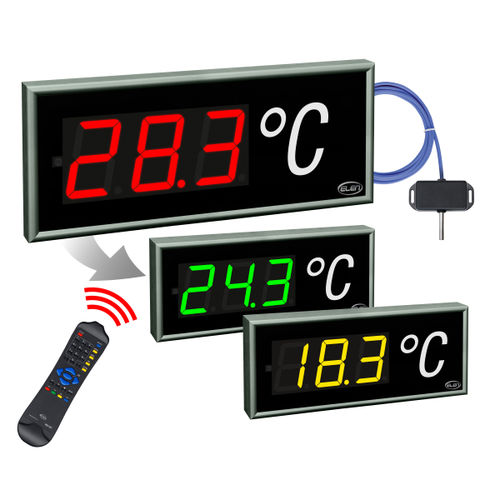 Индикатор температуры окружающей среды CDN 100/3 T RG L20 230AC 1WIRE7-сегментныйсо светодиодным дисплеем для монтажа на панель