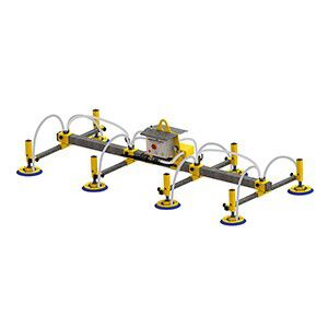 Single-girder vacuum lifting device H-8Q-750 Pfor sheet metalhorizontalpneumatic