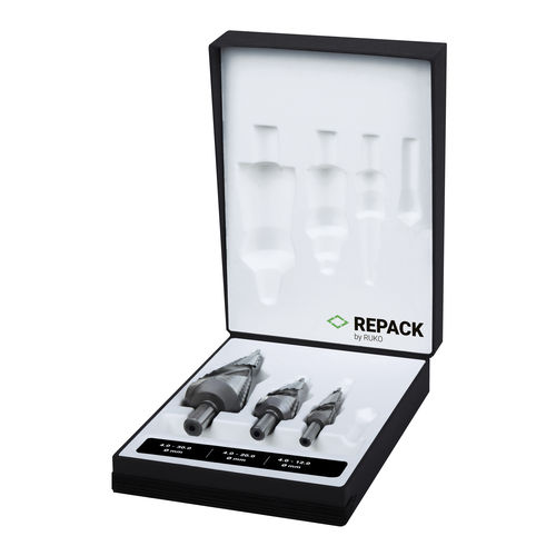 Ступенчатый набор сверл 101026ERKтвердыйдля пластмассыдля закаленной стали