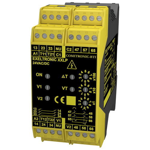 Реле безопасности EXELTRONIC XXLP3 NO2 NCAC/DC