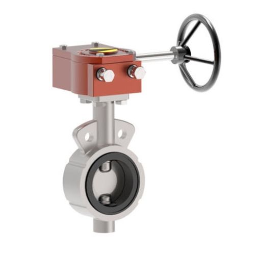 Поворотный затвор серии RCE рычаг с маховикомпневматический